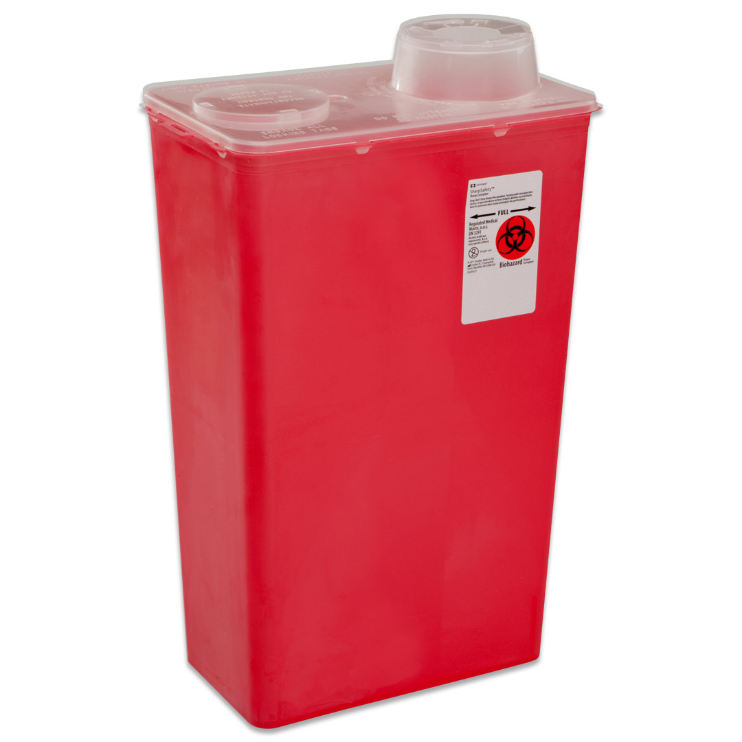 Covidien SharpsAGator™ Sharps Container with Vertical Drop Lid