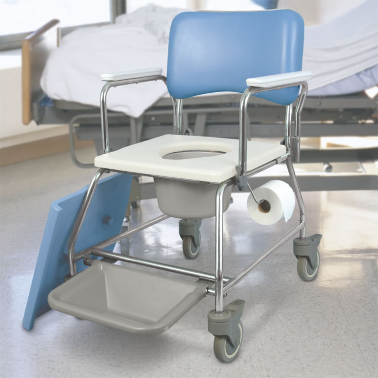 AMG Medical MedPro® AquaCare Shower Commode with Swivel Armrests