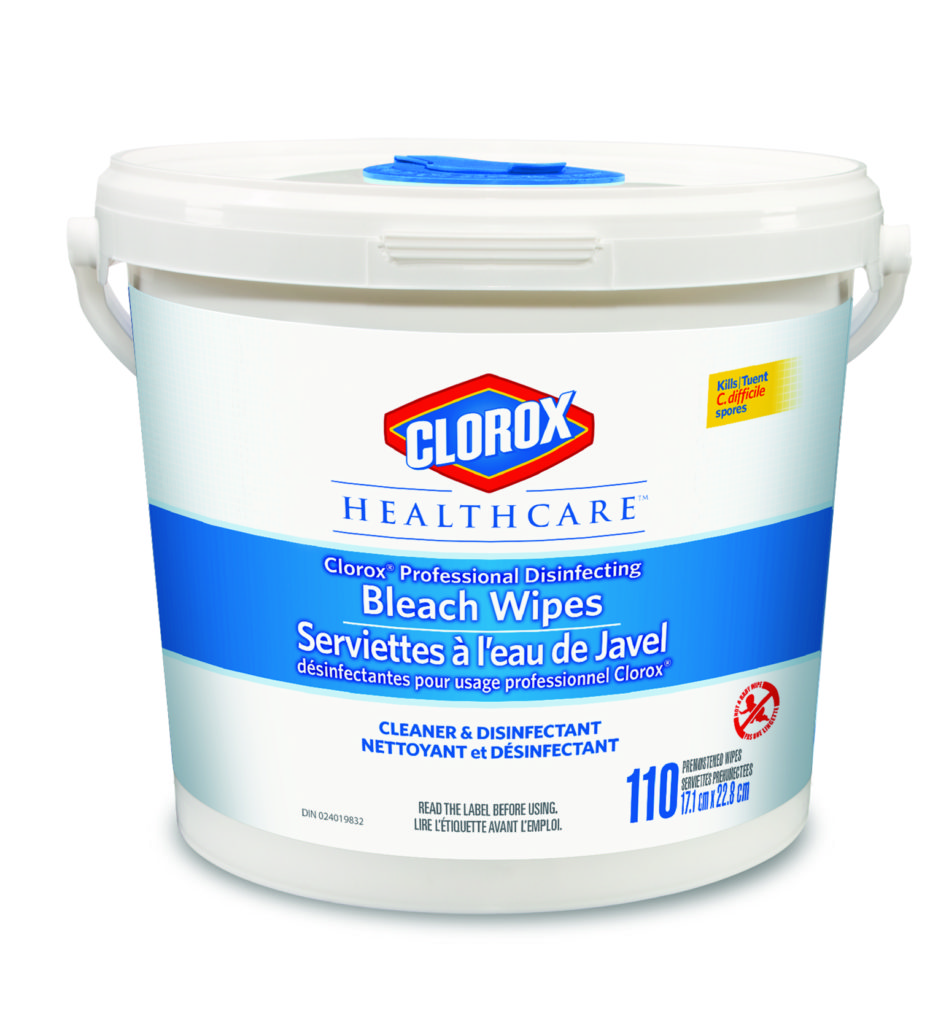 Clorox® Healthcare™ Professional Disinfecting Bleach Wipes, Bucket
