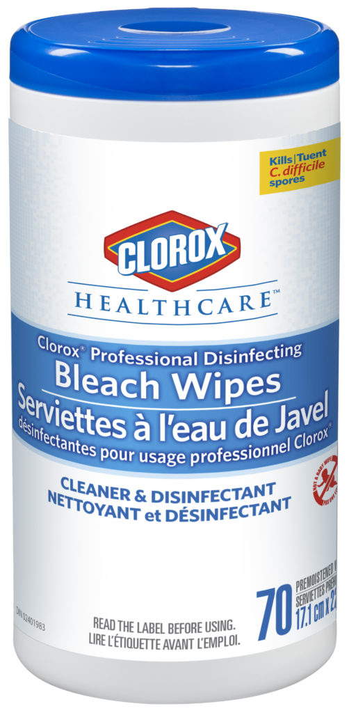 Clorox® Healthcare™ Professional Disinfecting Bleach Wipes, Canister