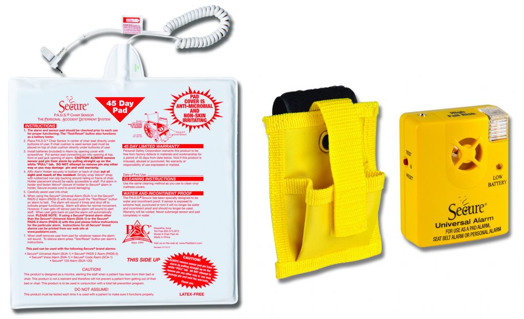 Image of PSC Yellow Universal Fall Management Alarm 45 Day Chair Pads Set