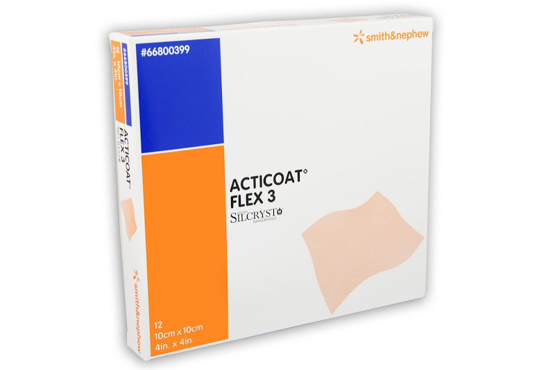 Image of Smith and Nephew ACTICOAT◊ Flex 3 Antimicrobial Barrier Dressing