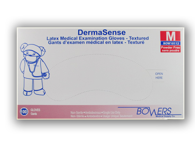 Image of Bowers DermaSense Latex Examination Gloves