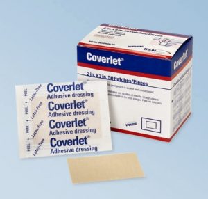 Image of BSN Medical Coverlet® Stretchable Lightweight Fabric Adhesive Bandages, Toe Shield