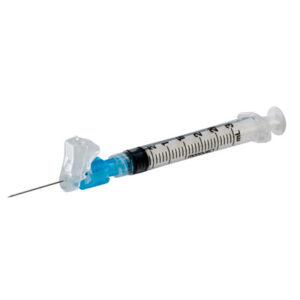 Image of Covidien Magellan™ 3 mL Syringe with Hypodermic Safety Needle, 22 G