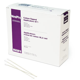 Image of AMG Medical MedPro® Non-Sterile 6 in. Cotton Tipped Applicators