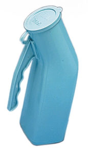 Image of AMG Medical Male Plastic Urinal with Cover