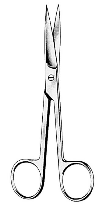 Image of AMG Medical Straight Sharp/Sharp O.R. Scissors, O.R. Quality