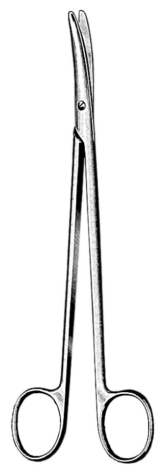 Image of AMG Medical Curved Blunt Metzenbaum Scissors, O.R. Quality