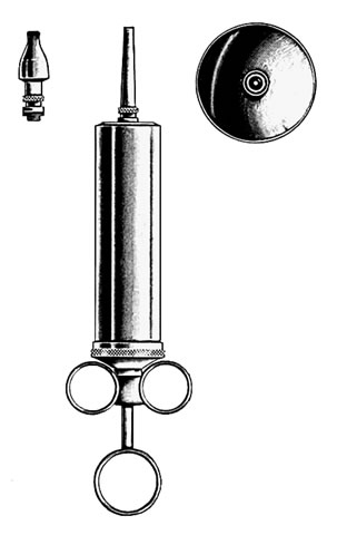 Image of AMG Medical Metal Ear Syringe, O.R. Quality