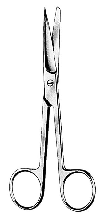 Image of AMG Medical Straight Sharp/Blunt O.R. Scissors, Floor Quality