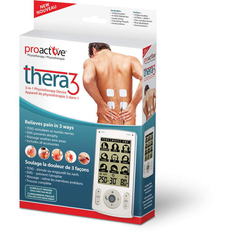 Image of AMG Medical TENS 3-in-1 Physiotherapy Device Thera3™ by ProActive™