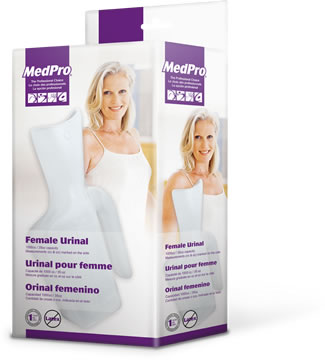 Image of AMG Medical MedPro® Plastic Female Urinal