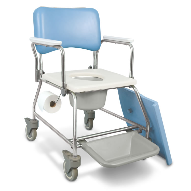 Image of AMG Medical MedPro® AquaCare Shower Commode with Swivel Armrests