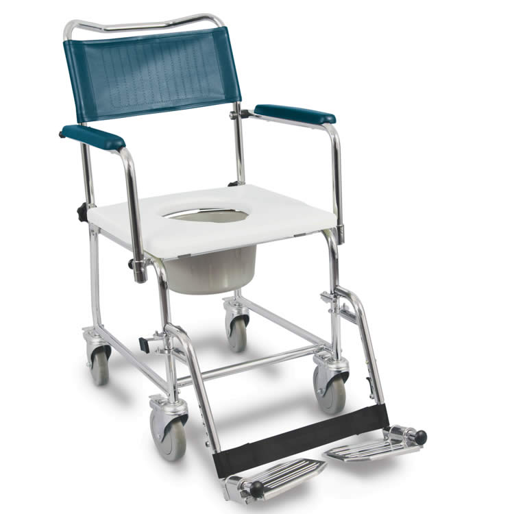 Image of AMG Medical MedPro® Euro Commode with Drop-Down Armrests