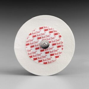 Image of 3M Health Care Red Dot™ Monitoring Electrodes with 3M™ Micropore™ Tape Backing